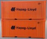 6922 PSK Modelbouw Set of 2 20' Containers "Hapag-Lloyd"